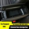 For Peugeot 408 Armrest Box Storage Box Interior Modification Special Decorative Storage Box Supplies