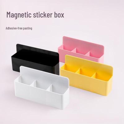 Magnetische Aufbewahrungsbox: Multifunktionaler Kunststoff-Stifte- und Schreibwarenhalter für Zuhause oder Büro.