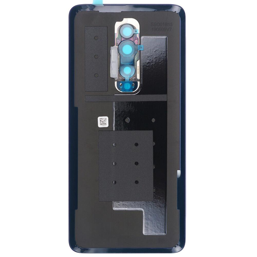 Glass Back Battery Cover for Oneplus 7 Pro, Rear Housing Panel with Camera Frames, Adhesive