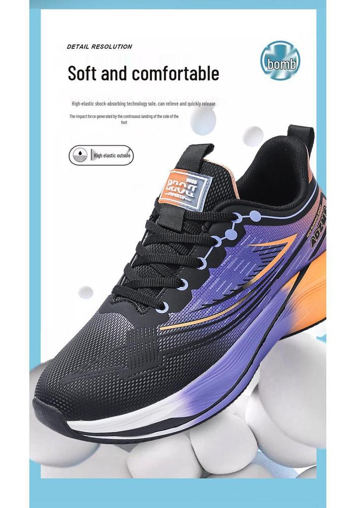 2025 Men's Summer Mesh Sports Shoes - Soft Sole, Breathable, Wear-Resistant, Lightweight Running & Walking Shoes