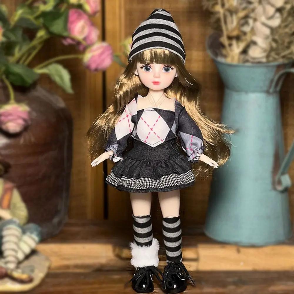 Muñeca BJD Bonita de 30 cm 1/6 Muñecas SD Muñeca Articulada Juguetes DIY con Ropa Atuendo Zapatos Peluca Cabello Maquillaje para Niñas Niños Niños