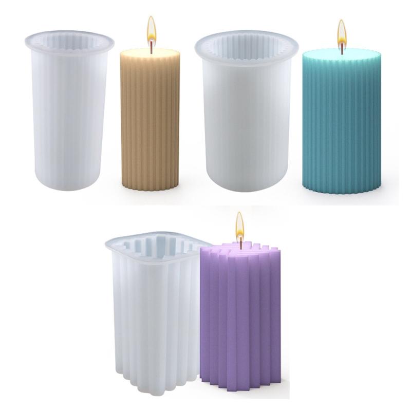 Quaderförmige Kerzenformen, Silikon-Stumpenkerzenformen für die Kerzenherstellung, Silikonharz-Gussform, DIY-Halloween-Party