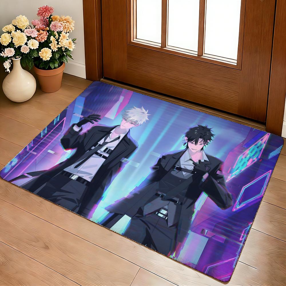 Hot Bl Anime L-link Click Floor Mat Cozy Flannel Soft Thick Non-Slip Mat For Living Room Bedroom Kitchen Decor Rugs