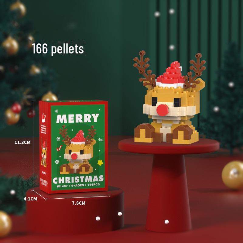Christmas-Themed Building Blocks: Compatible with Lego, Features Santa & Reindeer