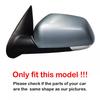 For Volkswagen VW Polo 2005 2006-2009 ABS Car Rearview Side Mirror Cover Wing Cap Exterior Door Housing Trim Adhesive Sticker
