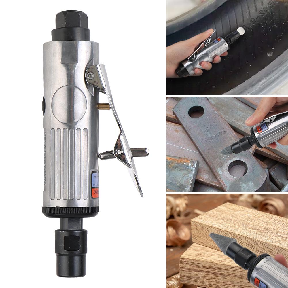 Pneumatic Die Grinder Car Tool Grinding Polishing Machine Kit Air Grinder Mill Engraving Tool 1/4" 1/8" 16Pcs Air Die Grinder