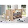 NIKO Duo Baby Room - 70x140 Cm Bed + 2-door Changing Table - Natural Oak Decor - TRENDTEAM