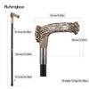 Silver Resin Bear Tree Root Head Walking Cane Fashion Decorative Steel Stick Gentleman Elegant Cosplay Cane Knob Crosier 94cm
