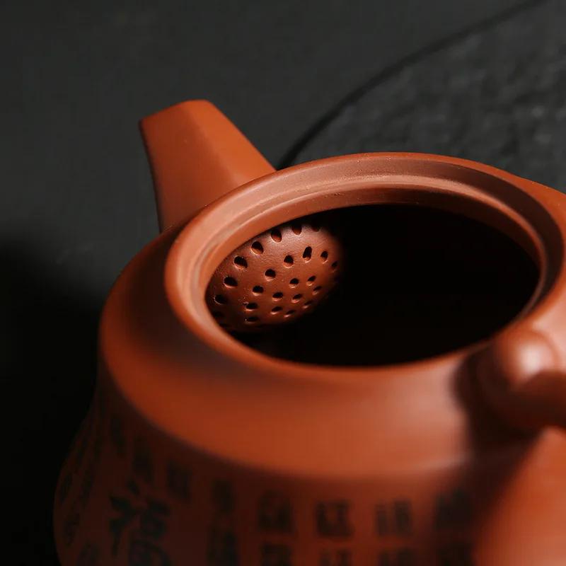 Yixing-Handmade Raw Ore Household Teapot, Large Capacity Tea Making Device, Ceramic Purple Sand, Kung Fu Tea Set, Mainland China
