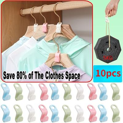 10ks Nové multifunkční věšáky na šaty Háček konektoru Standardní věšáky prodlužovací svorky