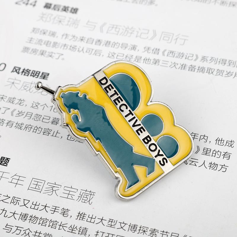 Anime Manga Detective Conan Kawaii Enamel Pin Cosplay Brooch Badge for Backpacks Decoration Fashion Jewelry Birthday Gift Toy