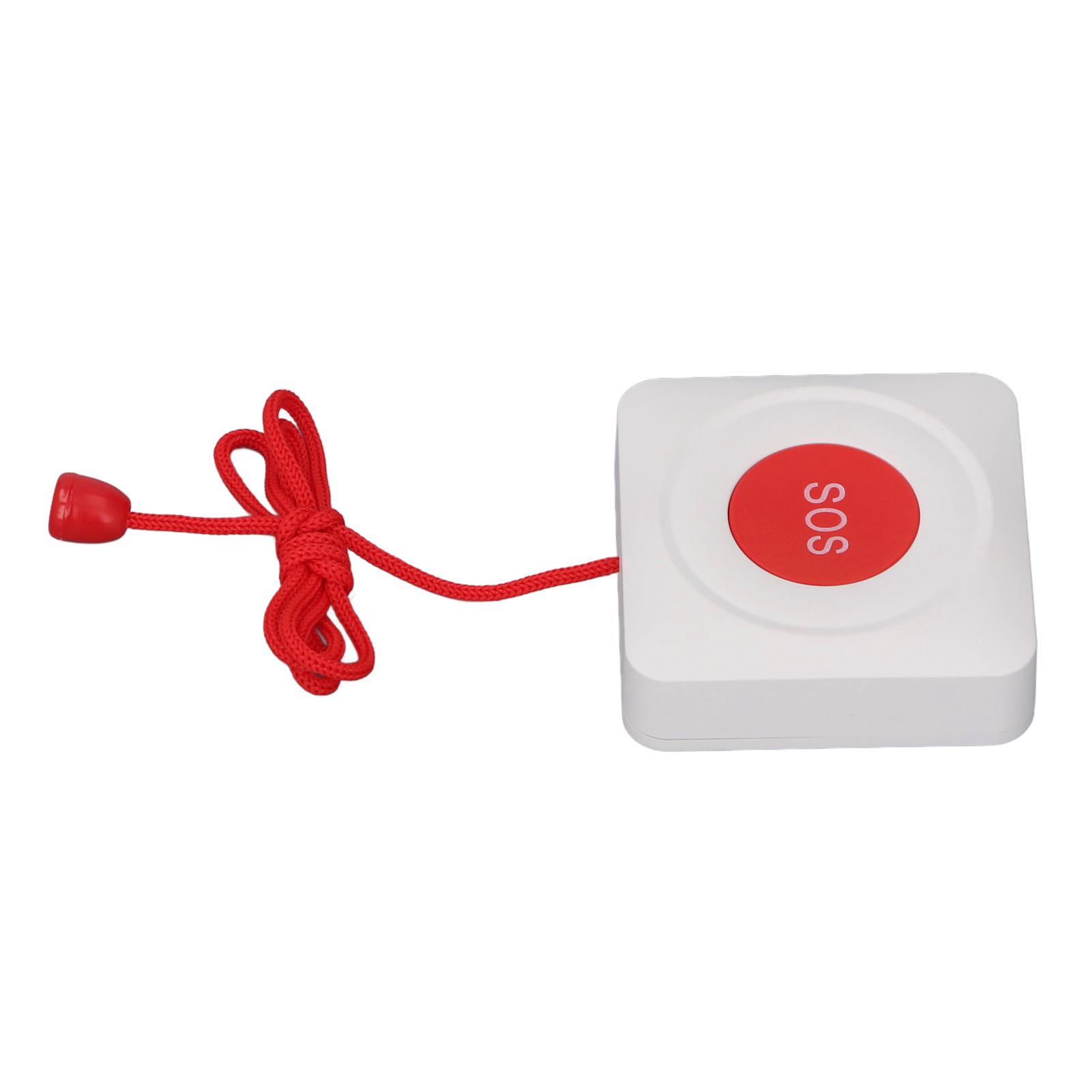 

WiFi Wireless Caregiver Pager Call Button App Notification with Pull Cord Alert Button Water Resistant Emergency SOS