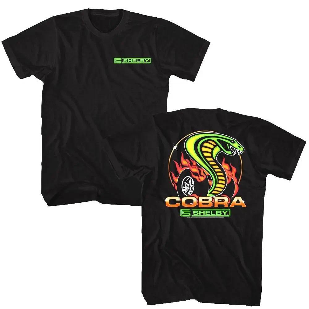 Shelby Cobra Tire Burnout T Shirt L