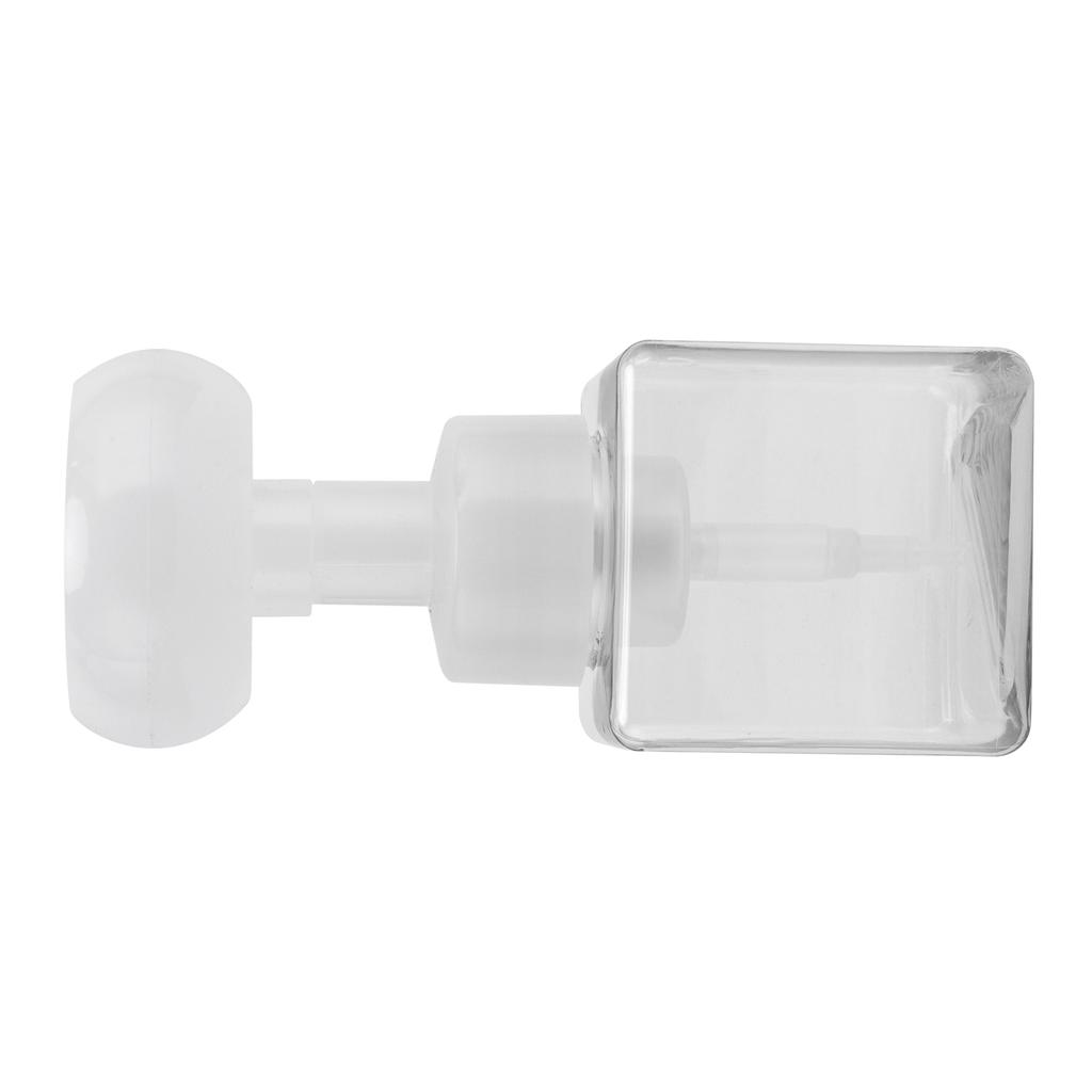 250ml Foam Pump Bottle Portable Refillable Reusable FlowerShaped Liquid Soap Dispenser(Transparent )