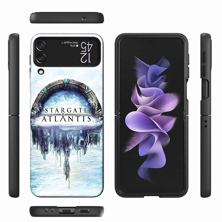 Stargate Atlantis Phone Case For Samsung Z Flip 7 6 Z Flip 5 5G Galaxy Z Flip 3 4 5G Shockproof Hard Cover TPU PC Coque Capa So