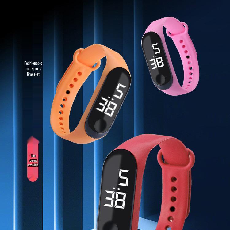 Waterproof LED Touch Control Casual Sports Watch for Students and Couples