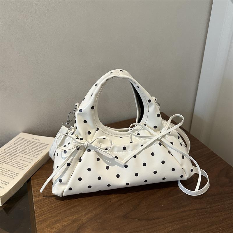 Gepunktete Schleife Crossbody-Handtasche - Damen 2026 Frühling/Sommer Mode Umhängetasche