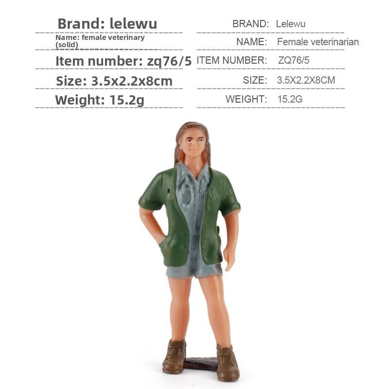 Simulated Diver Veterinarian Farmer Worker Postal Worker Toy Model Ornament For Collectors And Play