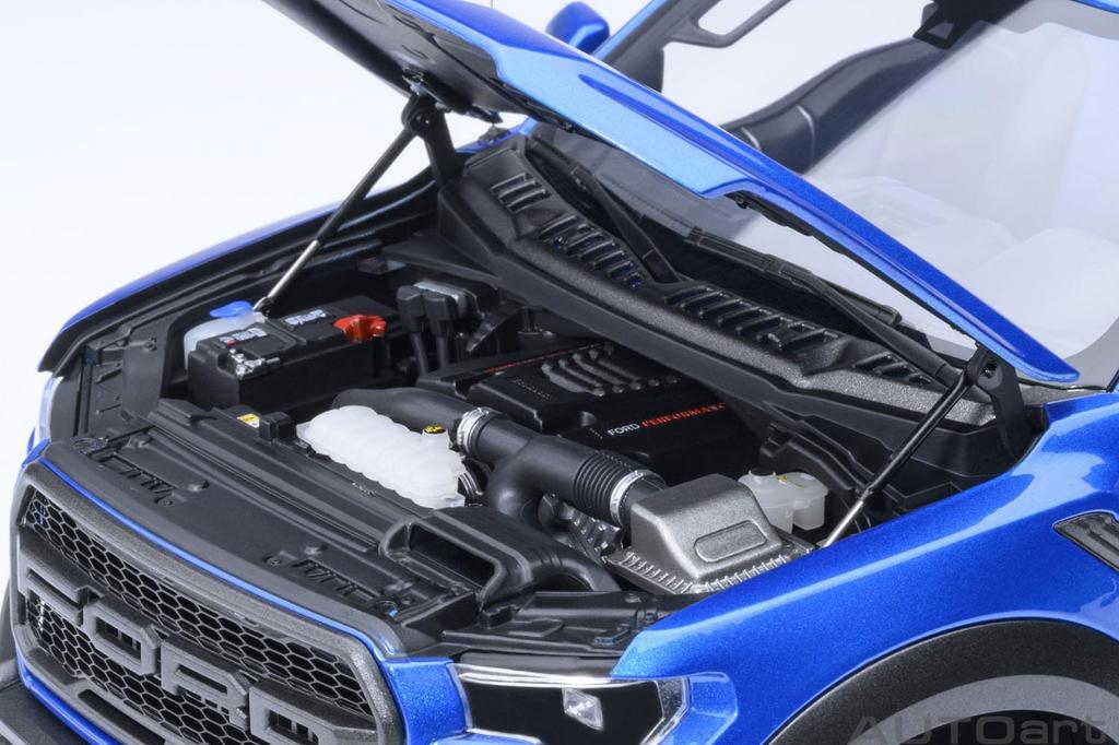 AUTOart Ford Raptor Supercrew 2019 Finished Model 72949 1/18 F-150 (Metallic Blue)