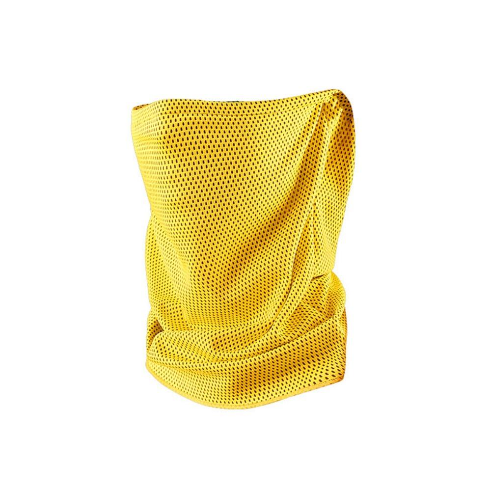 UV Protection Ice Silk Face Cover Traceless Neck Gaiter Summer Outdoor Sunscreen Mask жёлтый