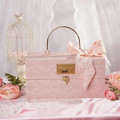 Boîte Cadeau Souvenir Série Rose 2025 - Boîte à Bonbons Anniversaire/Mariage pour Petite Amie