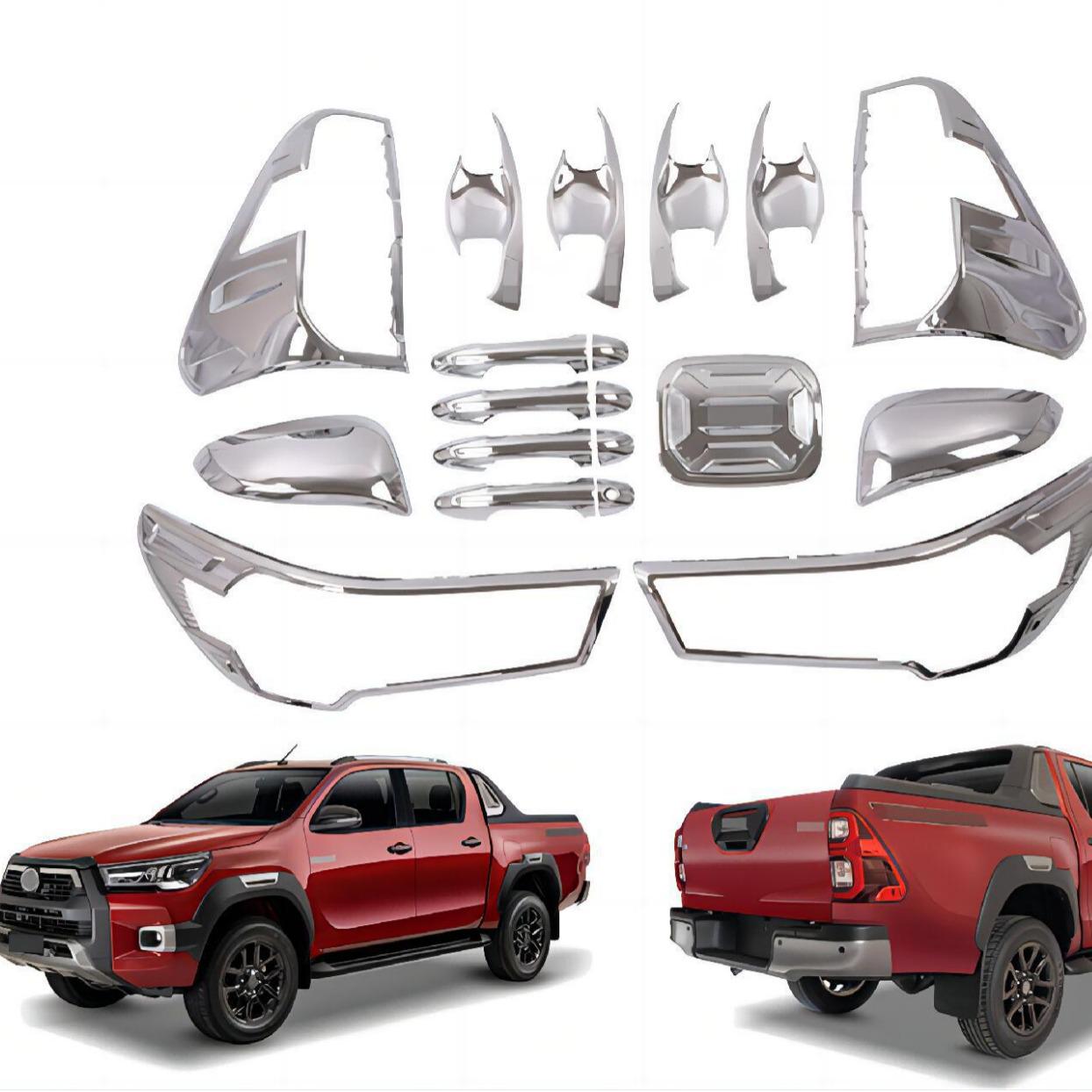 Гальванизированная матово-черная накладка на плафон для моделей Toyota Hilux ROCCO 21 года Toyota Hilux ROCCO handle electroplated