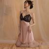 Elegant Lace Detail Ice Silk Camisole Nightdress