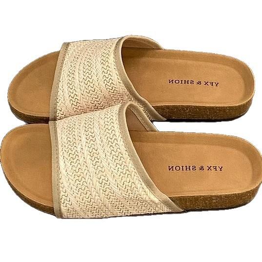 Slippers women's summer outer wear new fashion style one-word drag high-end sandals