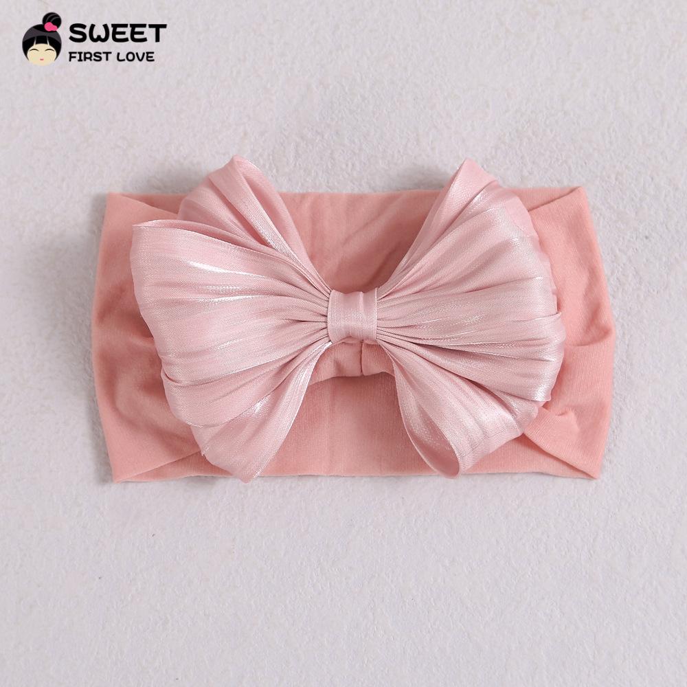 Niansheng Silk Bow Children's Headband - Soft Nylon Cute Princess Accessory