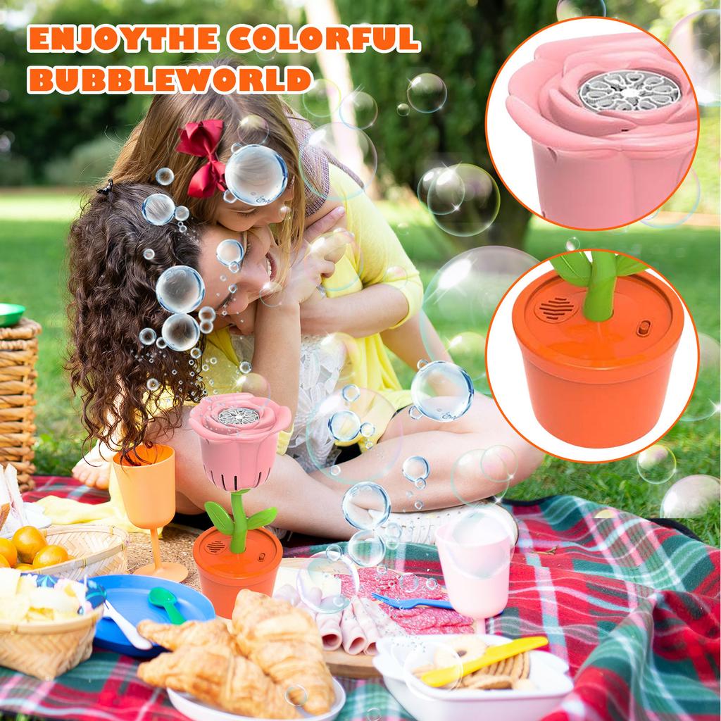 Bubble Blowing Machine With Sound, Light, Music, Bubble Blowing, Outdoor Toys For Kids 40ml