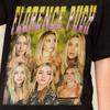 Florence Pugh Retro-Shirt Florence Pugh Vintage-Print 90039s T-Shirt