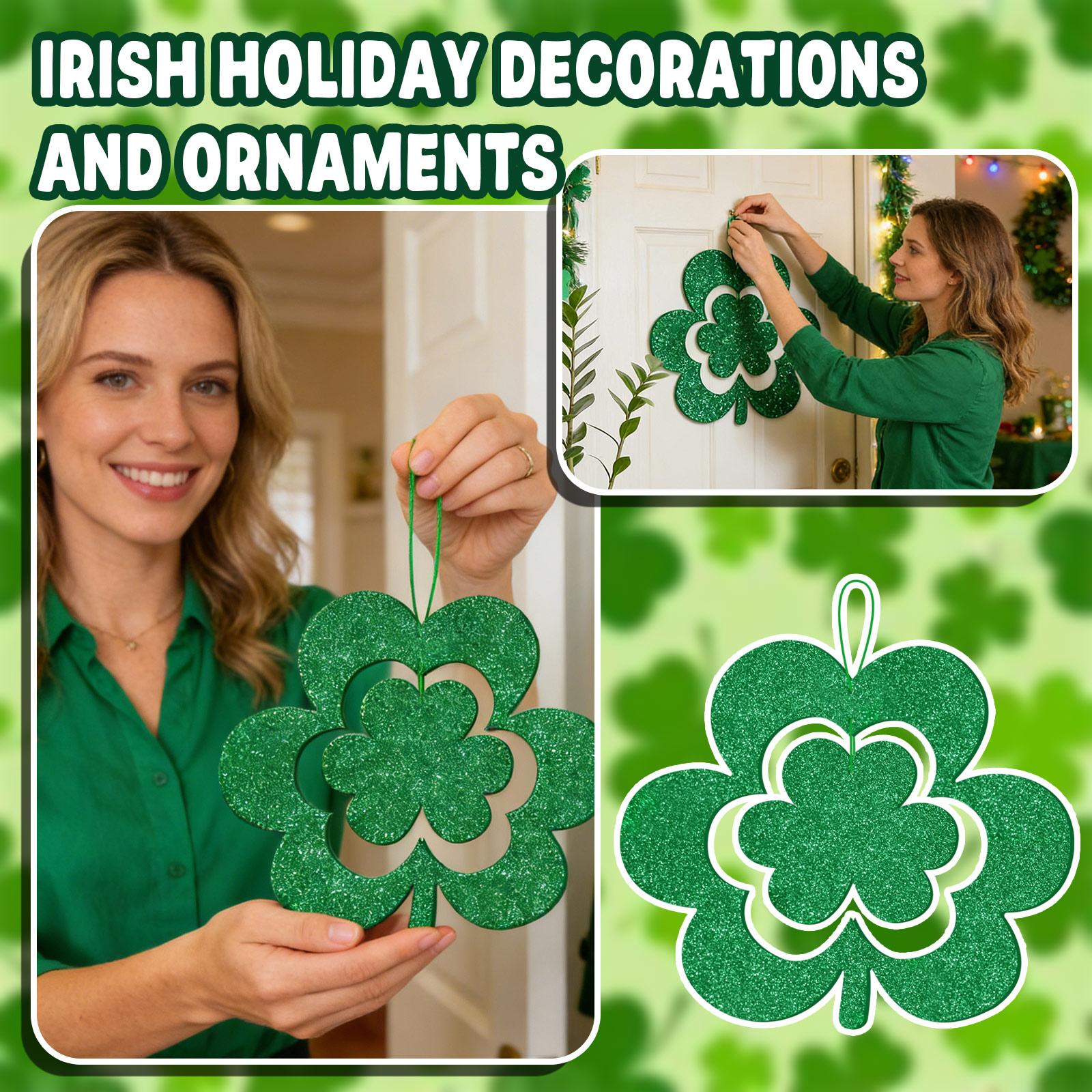 

St. Patrick s Day Decorative Door Hangings, Wall Hangings One Size зелений
