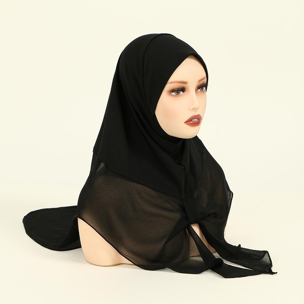 New Instant Hijabs Bonnet Hijab Muslim Woman Shawls Femme Muslim Woman Hat Modale Hijab Undercap Head Scarf Headwraps For Women