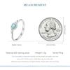 BAMOER 925 Sterling Silver Band Victorian Style Halo Engagement Rings for Women Luxury Wedding Jewelry