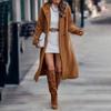 Femei Toamnă Iarnă Palton Tweed Palton cu Glugă Nasturi Mânecă Lungă Culoare Solidă Casual Modă Călduros Confortabil Croială Standard Regulată