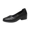 Red Dragonfly Women's Genuine Leather Low Heel Autumn Shoes - Comfortable Soft Sole, Perfect for Work