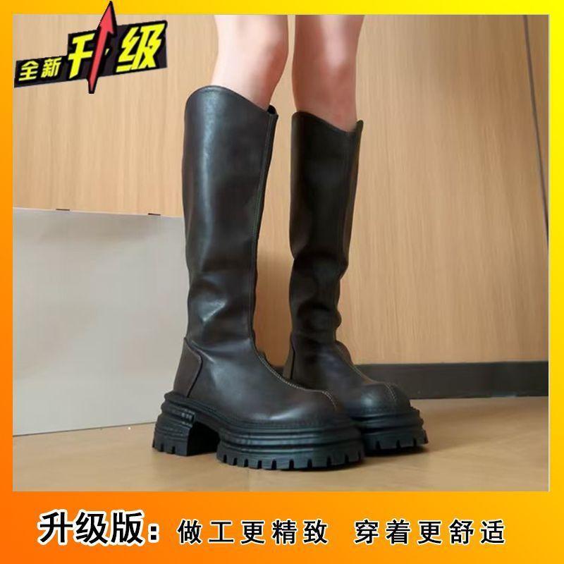 Fashion versatile and comfortable thick-soled thin high boots for children, but knee boots for women, new in autumn and winter 2025