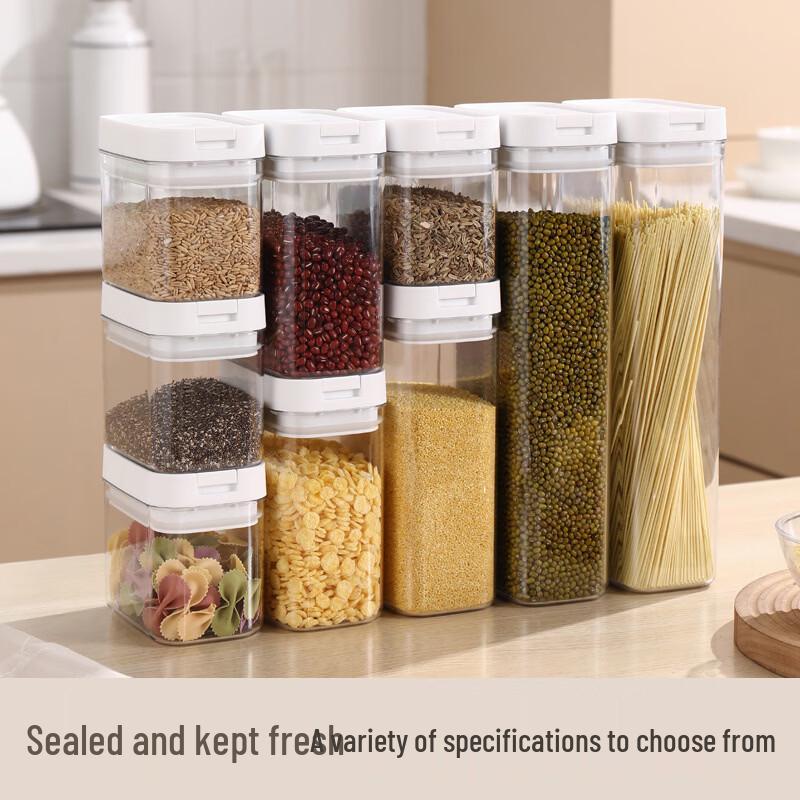 ZISIZ Food Grade Plastic Storage Container Set