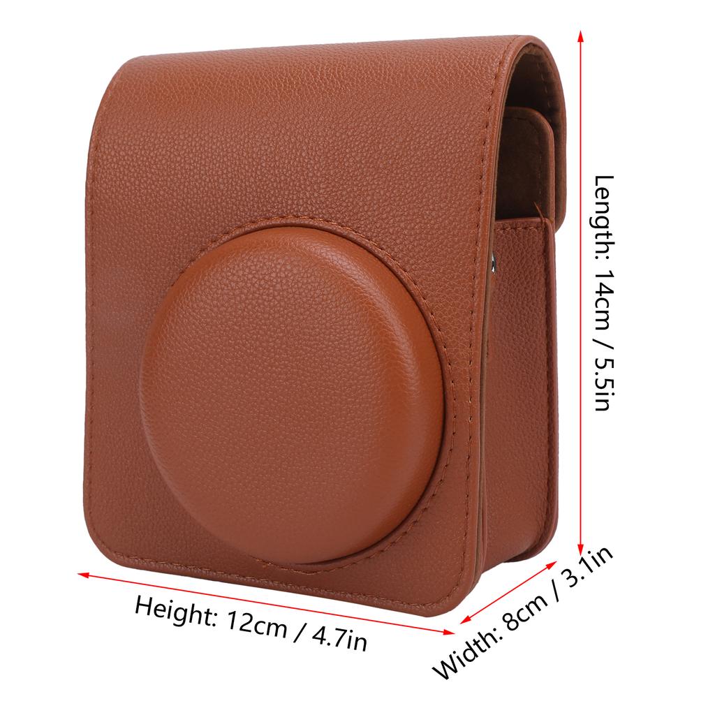 PU Leather Camera Case Bag with Shoulder Strap for 40 Camera