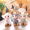Cute Fluffy Lamb Plush Toy Soft Sheep Stuffed Animal Doll with Bell Small Size for Kids Carry On Travel Play Gift