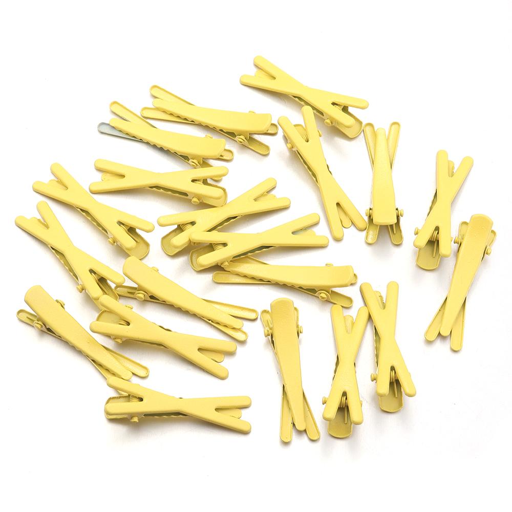 50pcs/lot Cute Metal Cross Hairpins Colorful Duckbill Clamp Girl Side Bangs Clip Hairpin For Jewelry Making Hair Accessories