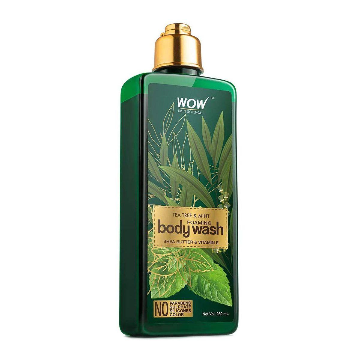 

Shower Gel with Tea Tree and Mint (250 ml), Tea Tree & Mint Foaming Body Wash, WOW Skin Science