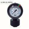 Xin Tester PP Diaphragm Pressure Gauge Plastic Double Sided PCB 2 Anti-corrosion Water Pressure Gauge 10kg 1 4 7kg PVC Acid