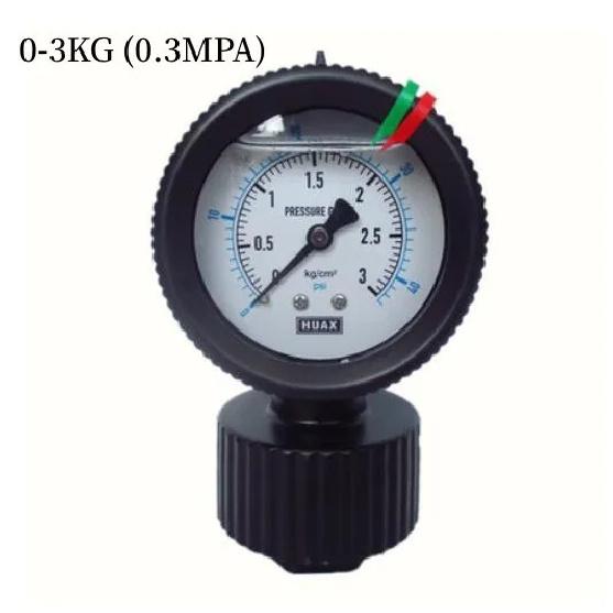 Xin Tester PP Diaphragm Pressure Gauge Plastic Double Sided PCB 2 Anti-corrosion Water Pressure Gauge 10kg 1 4 7kg PVC Acid