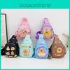 Capybara Donut Printed Shoulder Crossbody Chest Bags Children Gifts Cartoon