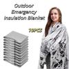 Emergency Kit Windproof Thermal Blanket Portable Waterproof Foil Blanket Lightweight PET Foil Space Blanket Outdoor Survival