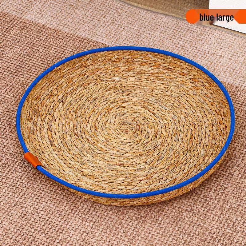 Breathable Woven Cattail All-Season Cat Bed