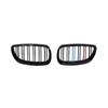 Car Front Grille Racing Front Sport Grill Gloss Black Double Slat Kidney Grille For BMW E92 E93 M3 2006-2009