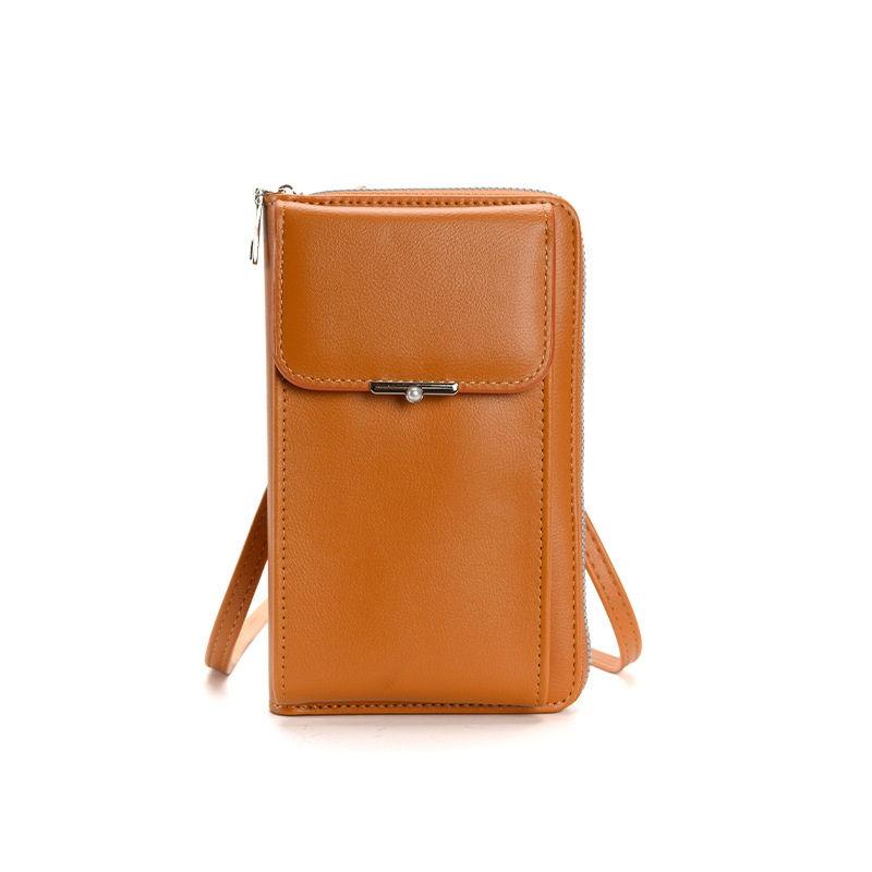 Dámská móda Tašky na telefon PU kůže Taška přes rameno Klasické crossbody messenger tašky Peněženka na zip