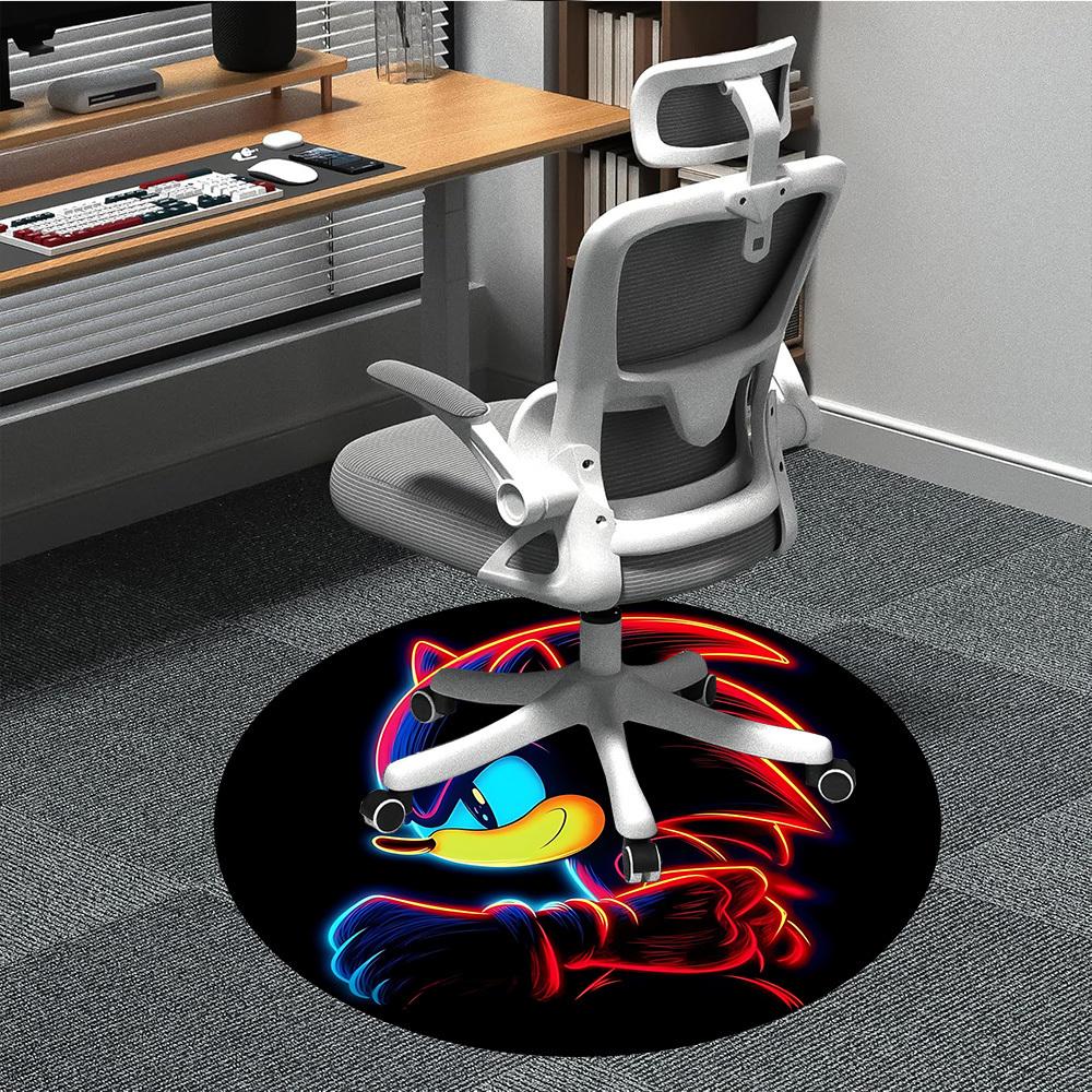 

1PC Office Round Rug, Non-slip, Soft and Durable Office Rug for Interior Decoration, Perfect for Office yy250915091 80cm by 80cm